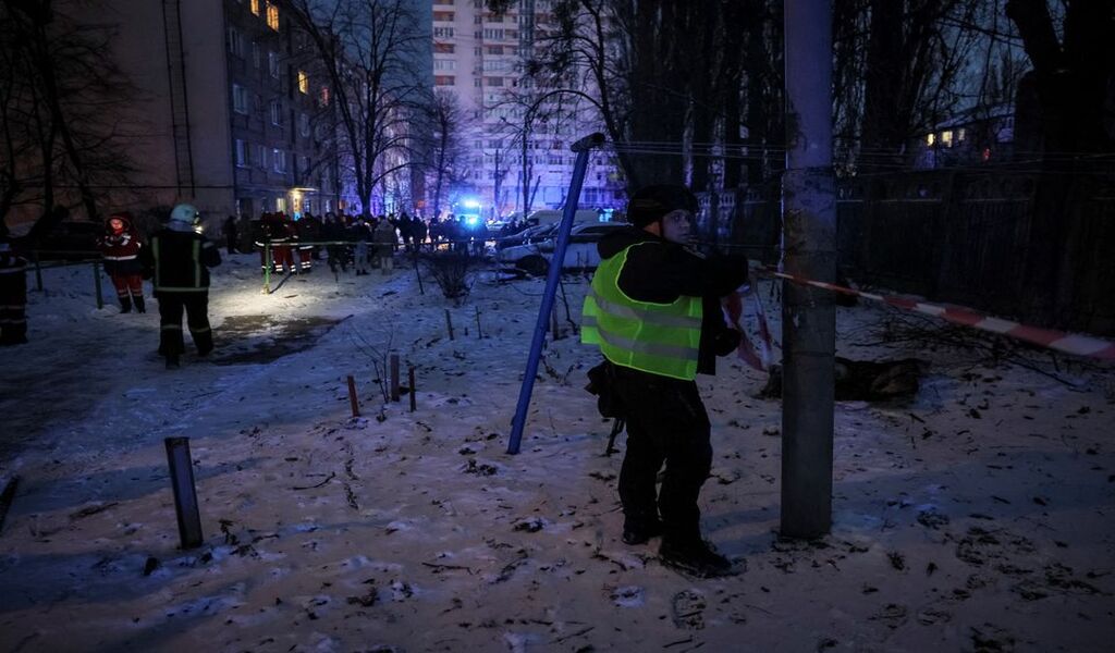 Russian Drone Strikes In Kyiv Damage 5 Buildings