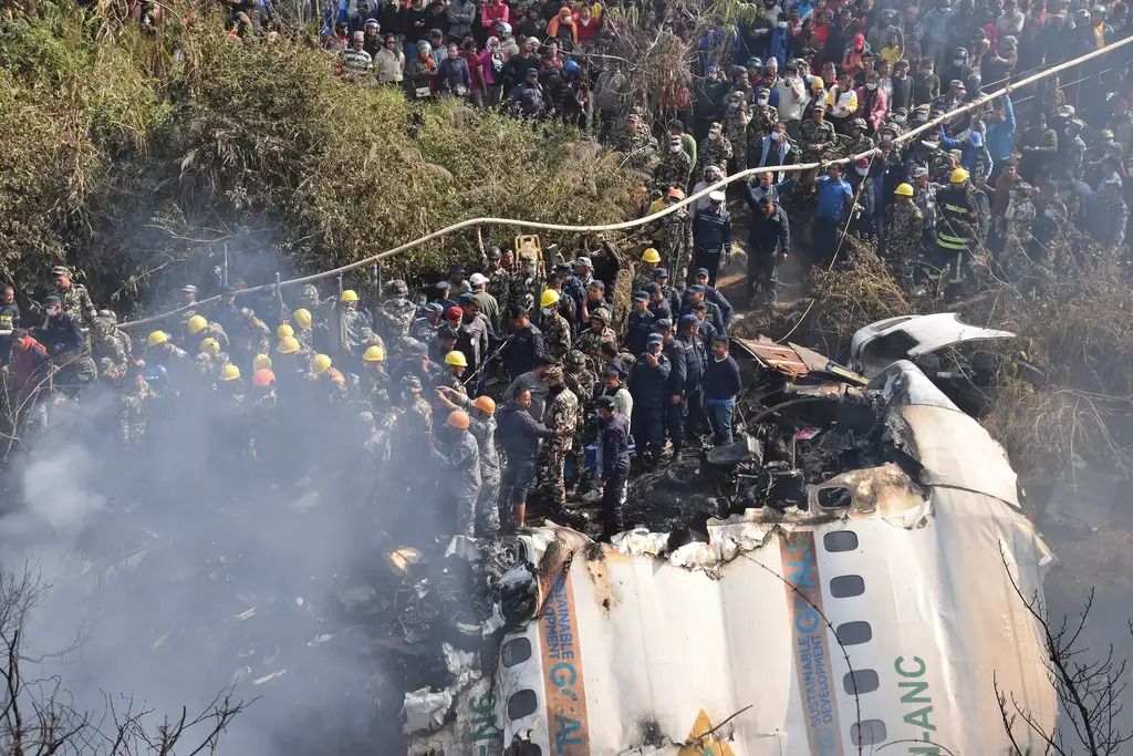 ATR 72 Airplane Crashes in Nepal 68 Dead, 4 Missing