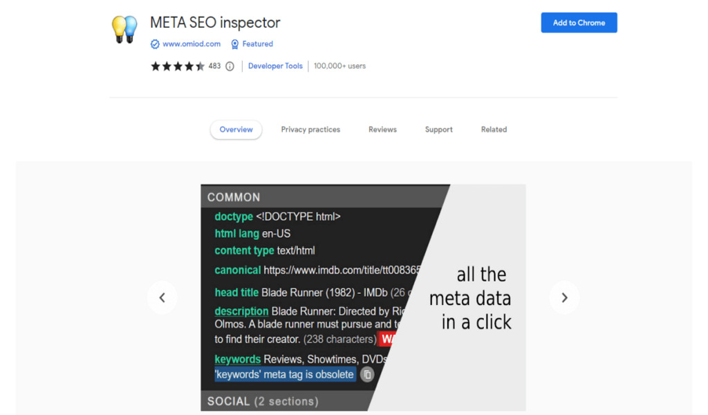 4. Meta SEO Inspector