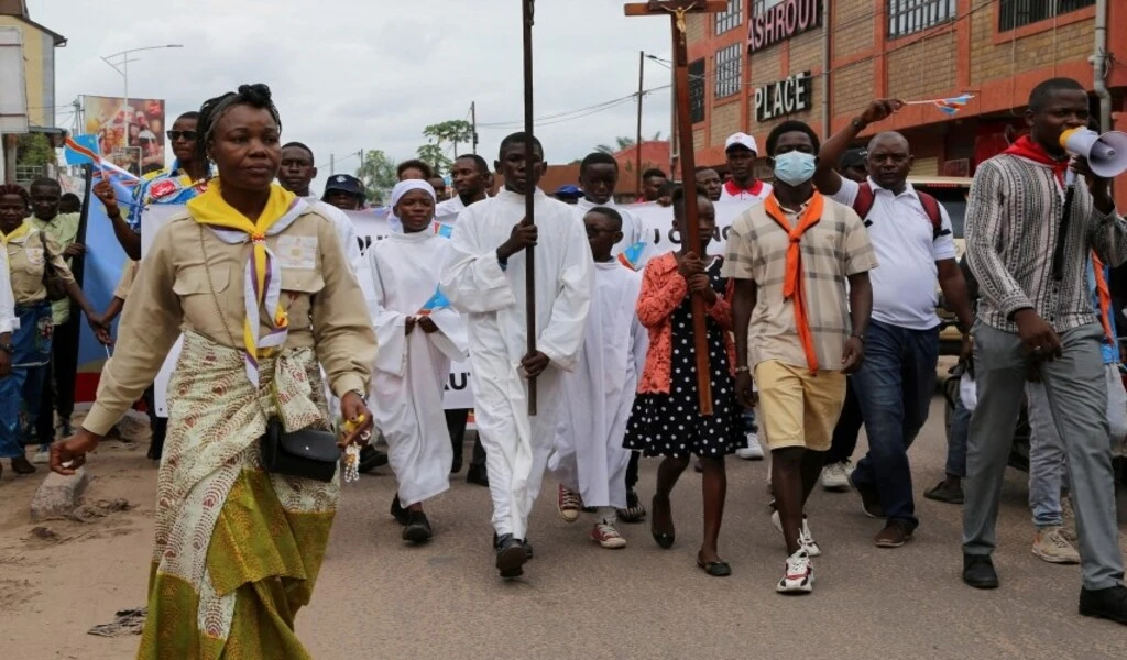 DR Congo Church Cleans Up After Blast Kills 14