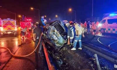 Police Report 11 People Burned Alive in Passenger Van Crash