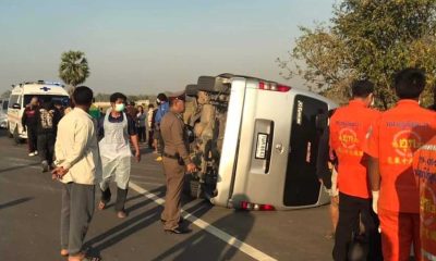 School Passenger Van Overturns Injuring 22 Children