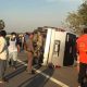 School Passenger Van Overturns Injuring 22 Children