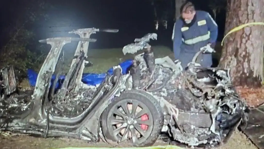 Tesla Vindicated in 2021 Fiery Crash that Killed 2 in Texas