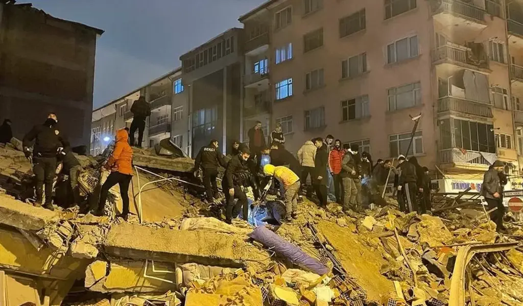 A 7.4 Magnitude Earthquake Strikes Southeast Turkey Leaving More than 100 People Dead