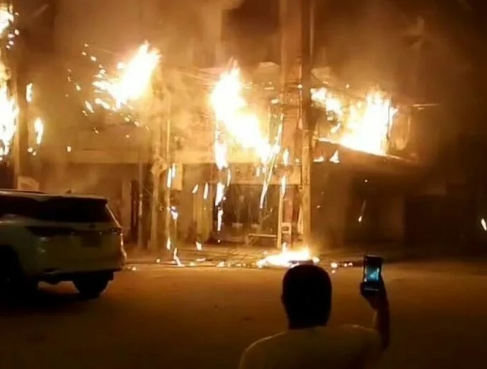 Pattaya electrical fire