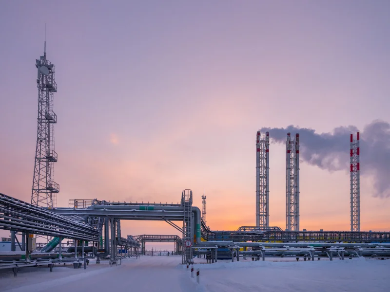 russian natural gas facility