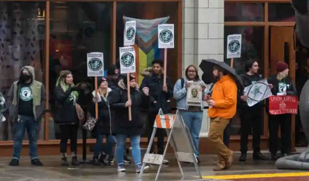 Over 100 Starbucks Workers Walk Out Ahead Of Shareholder Meeting