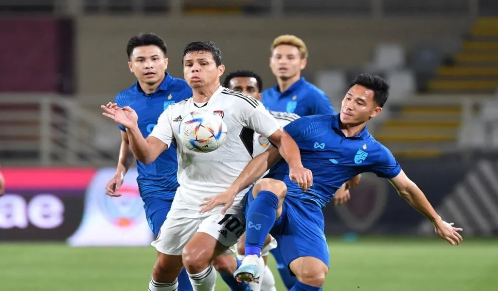 Thai National Team Loses 0-2 To UAE in FIFA Day Warm-up Football Match