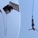 Tourists Survives Bungee Jump