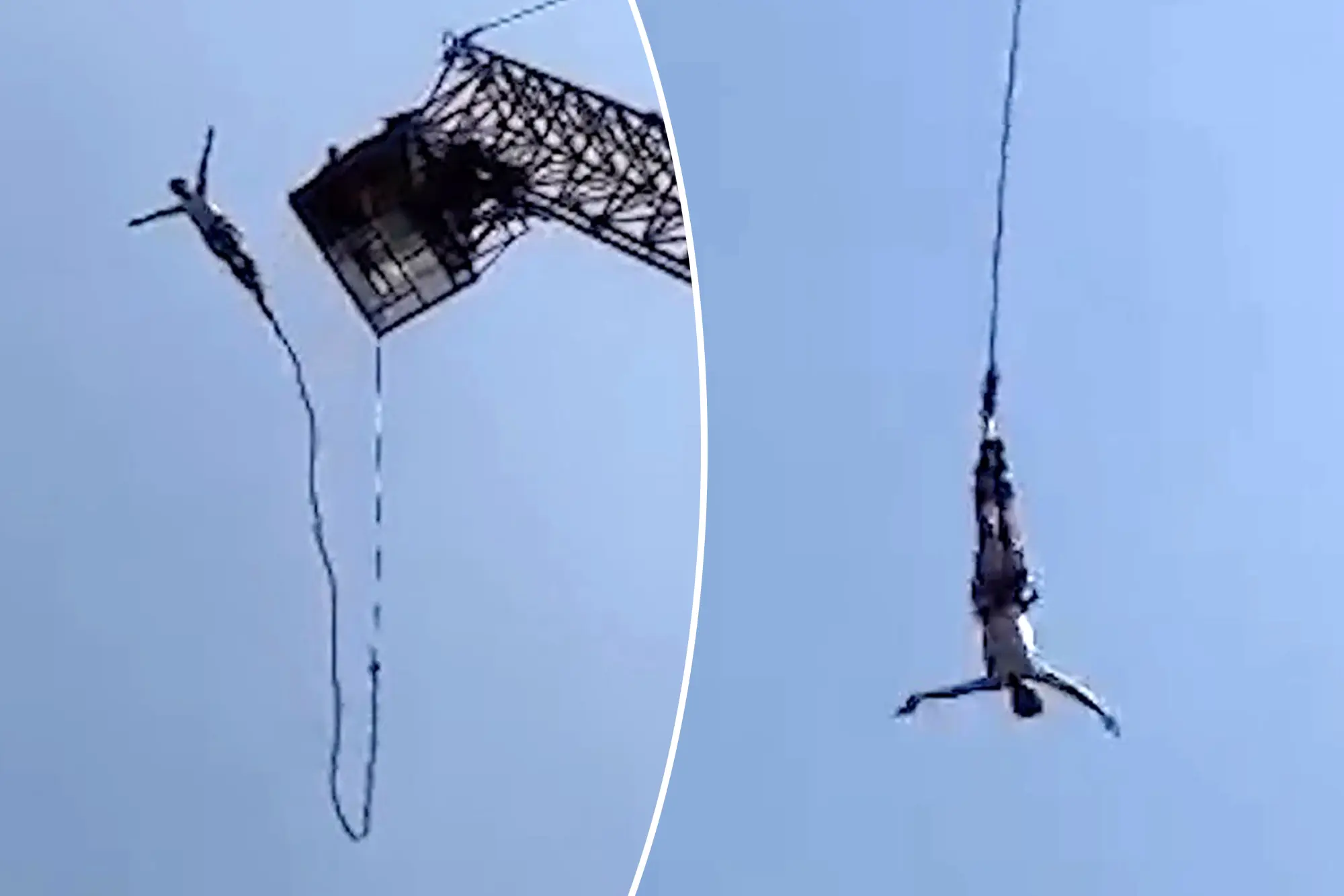[WATCH] Tourists Survives Bungee Jump In Thailand After Cord Snaps
