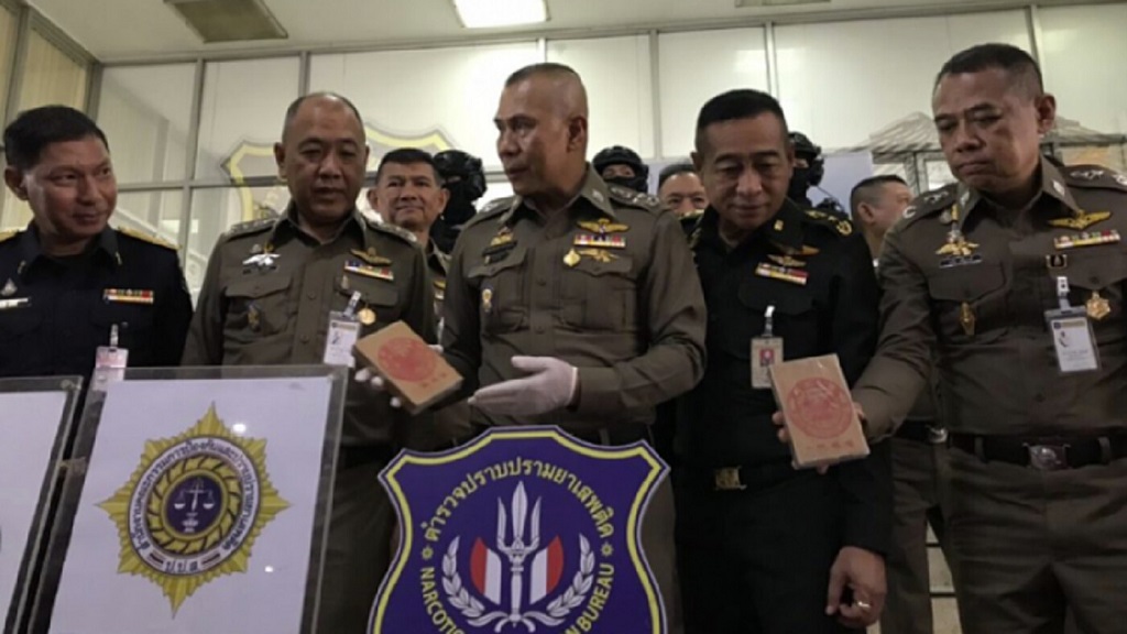 Police in Thailand Thwart 100Kg Narcotics Shipment to Australia