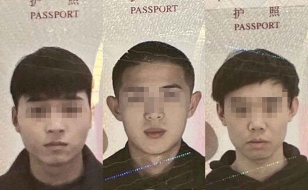 pictures of the arrested chinese suspects