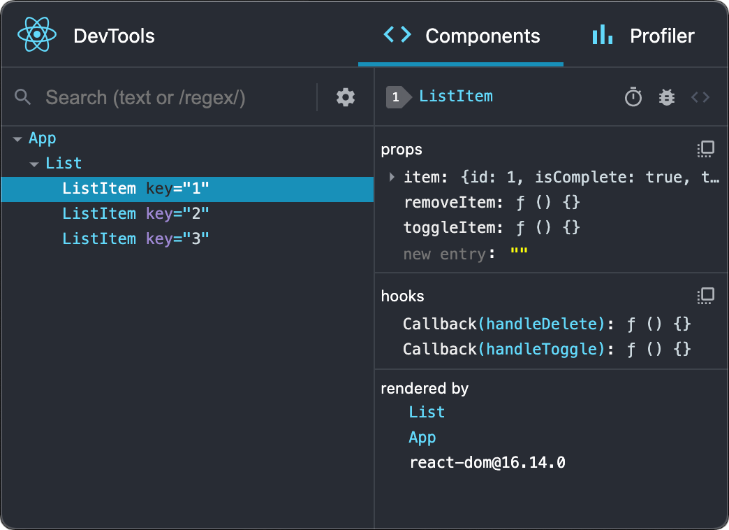 react devtools standalone