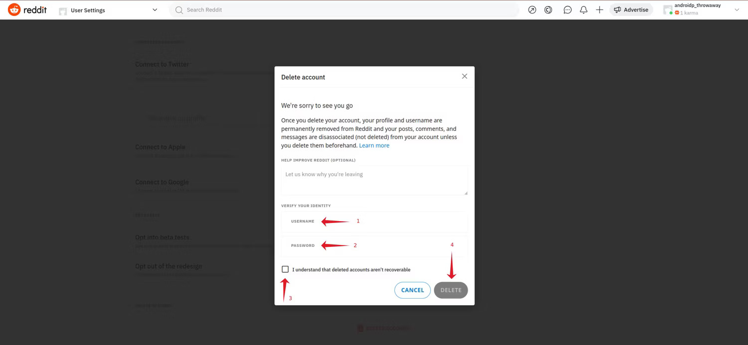 reddit delete account 1