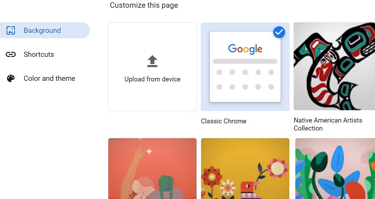 set homepage google chrome 4