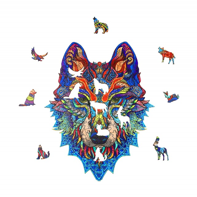 wolf wooden jigsaw puzzle