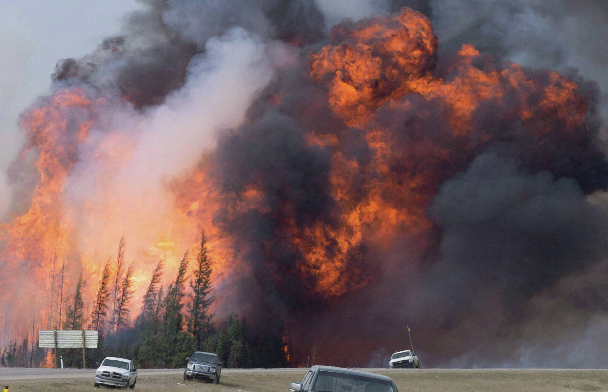 Canada Calls in Military to Battle 94 Wildfires in Alberta Province