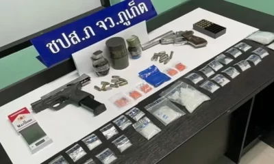Phuket Police Seize Grenades, Firearms, Drugs in Raids