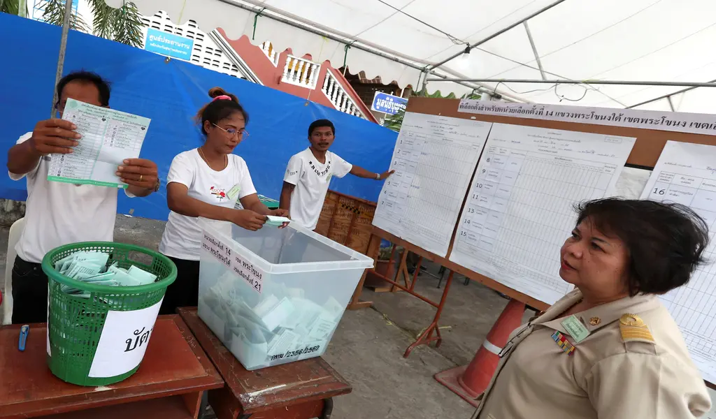 Polling Stations are Closing Across Thailand
