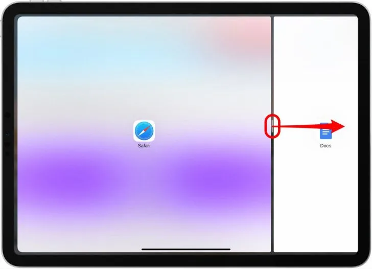 close split screen ipad