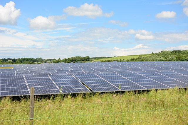 generic green solar farm