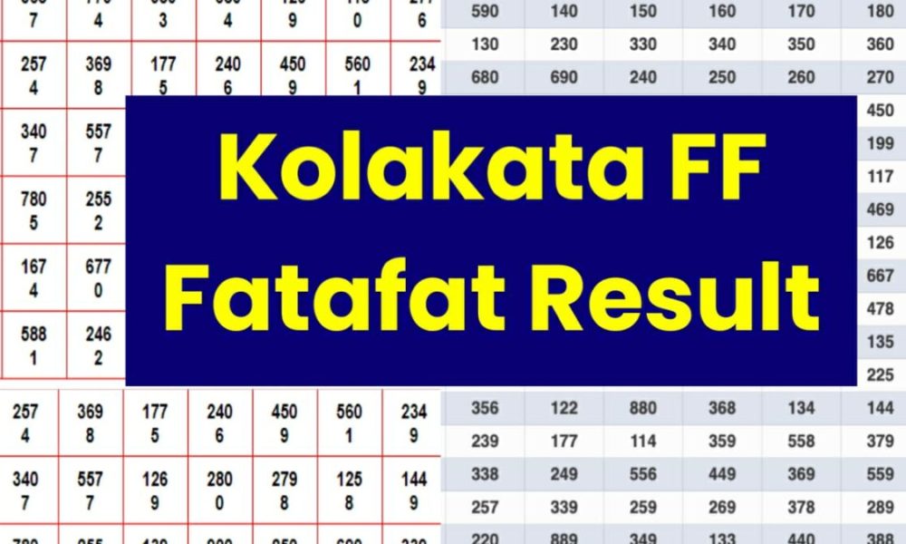 Kolkata FF Fatafat Consequence Lately 2023 – 04/08/23 – FRIDAY