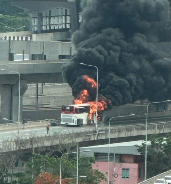 Double Decker Bus Transporting 15 Tourists Erupted into Flames in Bangkok