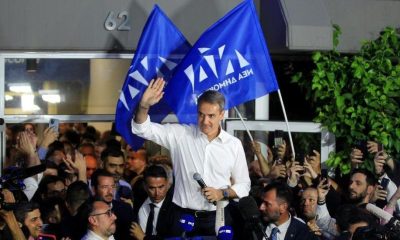 Kyriakos Mitsotakis the conservative leader in Greece