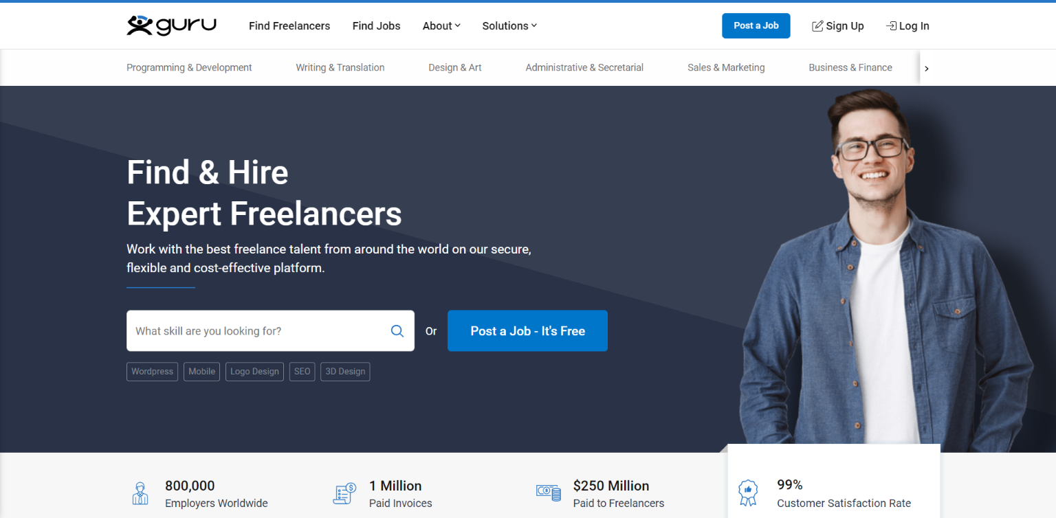 freelance websites developers guru