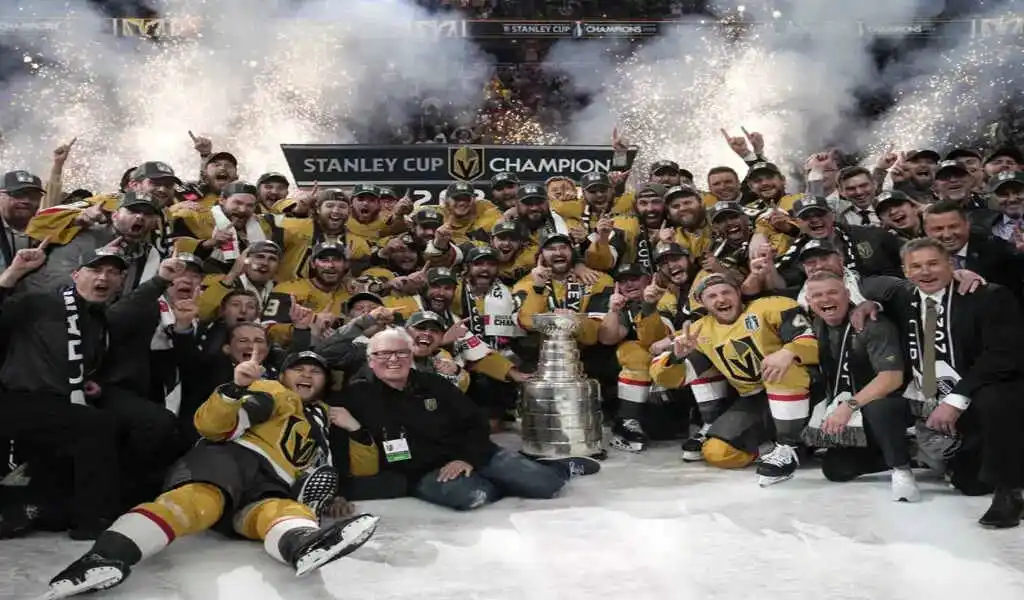 In Vegas, The Golden Knights Won The NHL Championship.
