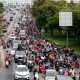 Protesters in Over 500 Cars and Motorcycles Rally Against Senators in Thailand