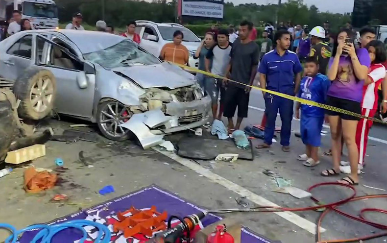 Couple Killed, 5 Injured in Collision in Southern Thailand