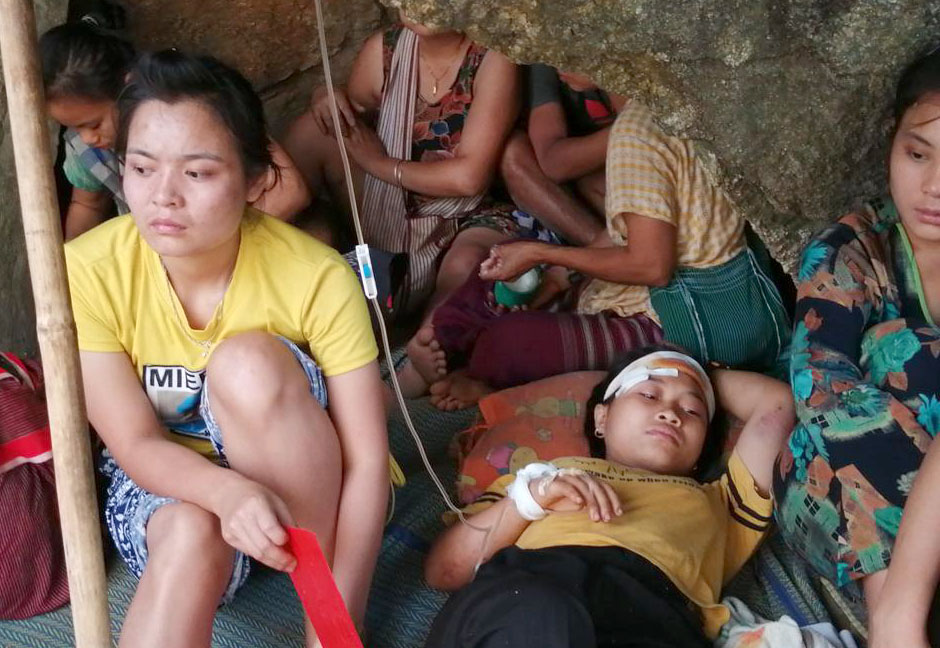 More Than 9,000 Myanmar Civilians Flee into Northern Thailand