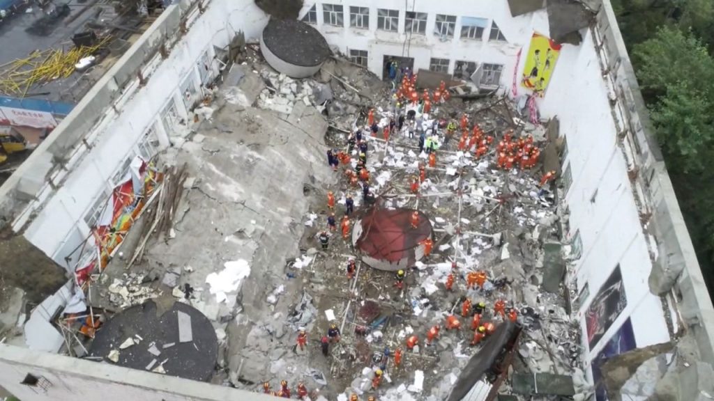 Roof of School Gym Collapses in China Killing 11 Children