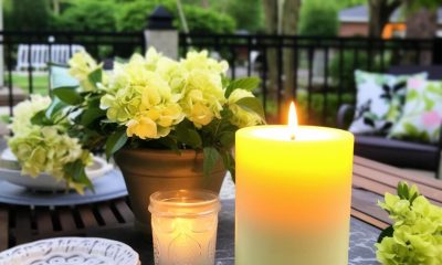Enjoying Summer Nights with Citronella Pillar Candles