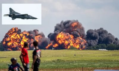 Russian Mig-23 Fighter Jet Crashes at Michigan Air Show