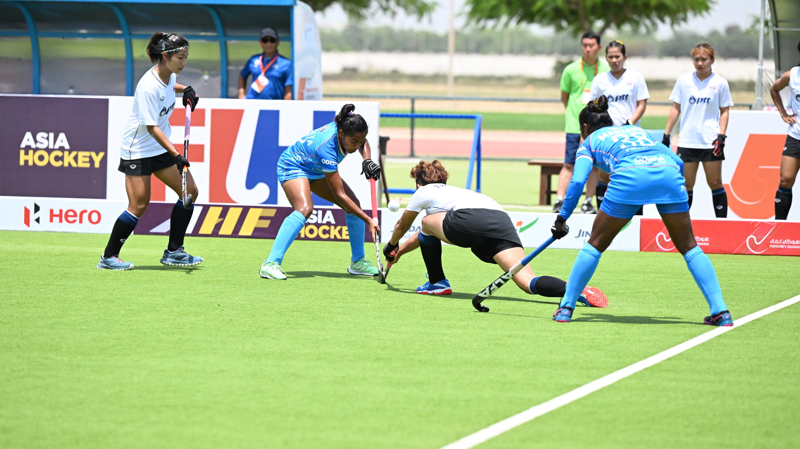 Action from the match between India and Thailand 1 scaled