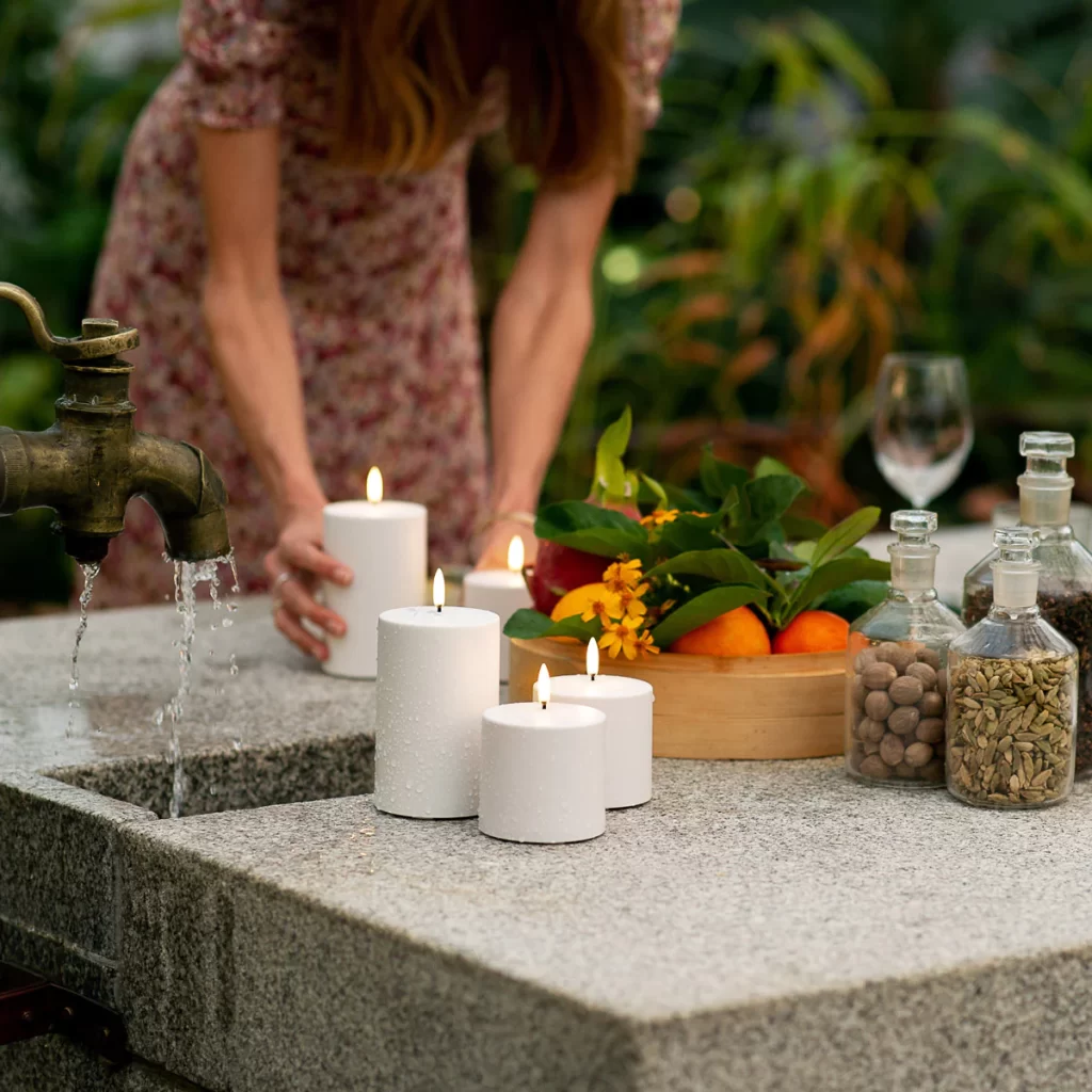 Enjoying Summer Nights with Citronella Pillar Candles