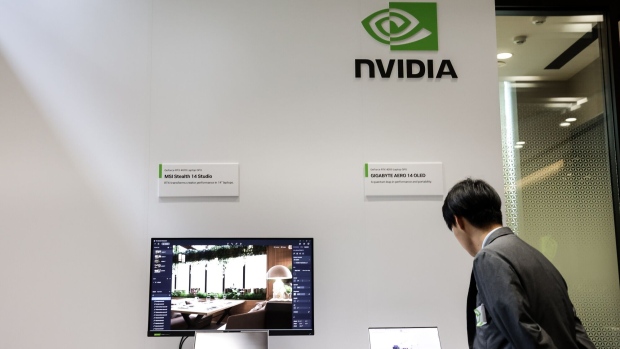 products at the showroom of the nvidia corp offices in taipei