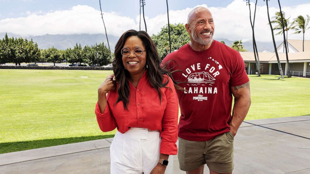 Dwayne Johnson and Oprah Winfrey Unite to Launch Maui Relief Fund