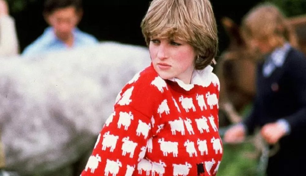 Princess Diana’s Iconic Cloudy Sheep Sweater Sells For .14 Million