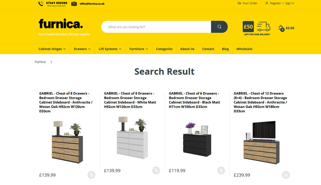 Looking for a Cheap Chest of Drawers, Get the Perfect Online Solution With Furnica