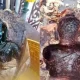 100 Years Old Buddha Statue Unearthed from Mango Tree at Chon Buri Temple
