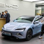 China's Electric Car Manufacturer BYD in Tesla Rear View Mirror