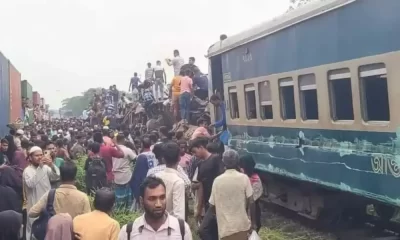A Train Accident in Bangladesh Lost 17 Lives and injured over 100