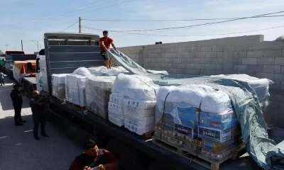 First Humanitarian Aid Convoy Reaches Gaza from Egypt
