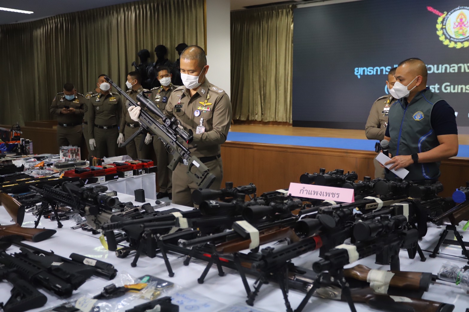 Police in Thailand Seize More Than 2,000 Illegal Guns