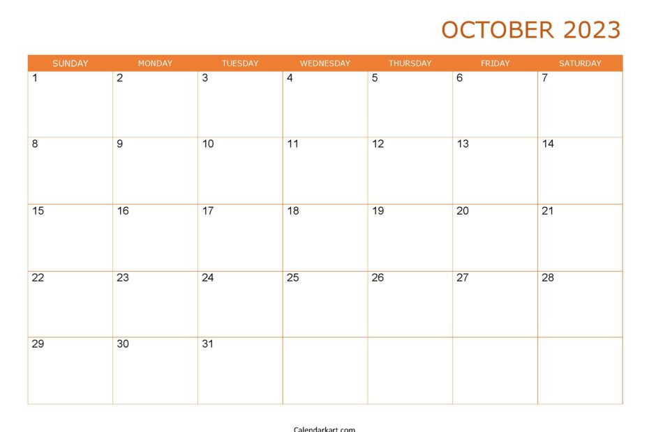 Personalize Your October Calendar
