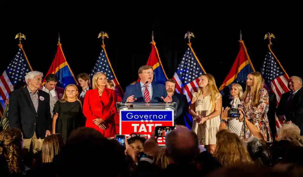 Governor Tate Reeves Of Mississippi Is Reelected For a Second Term